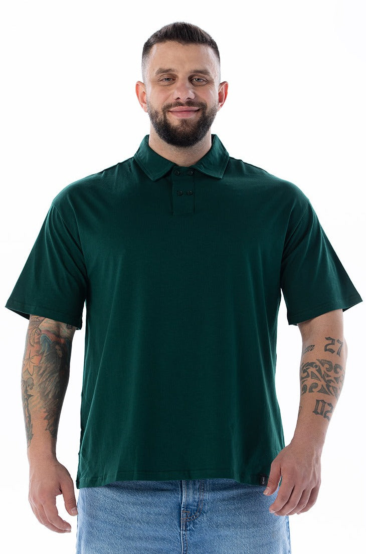 APOLLON Polo Yaka Yeşil T-shirt