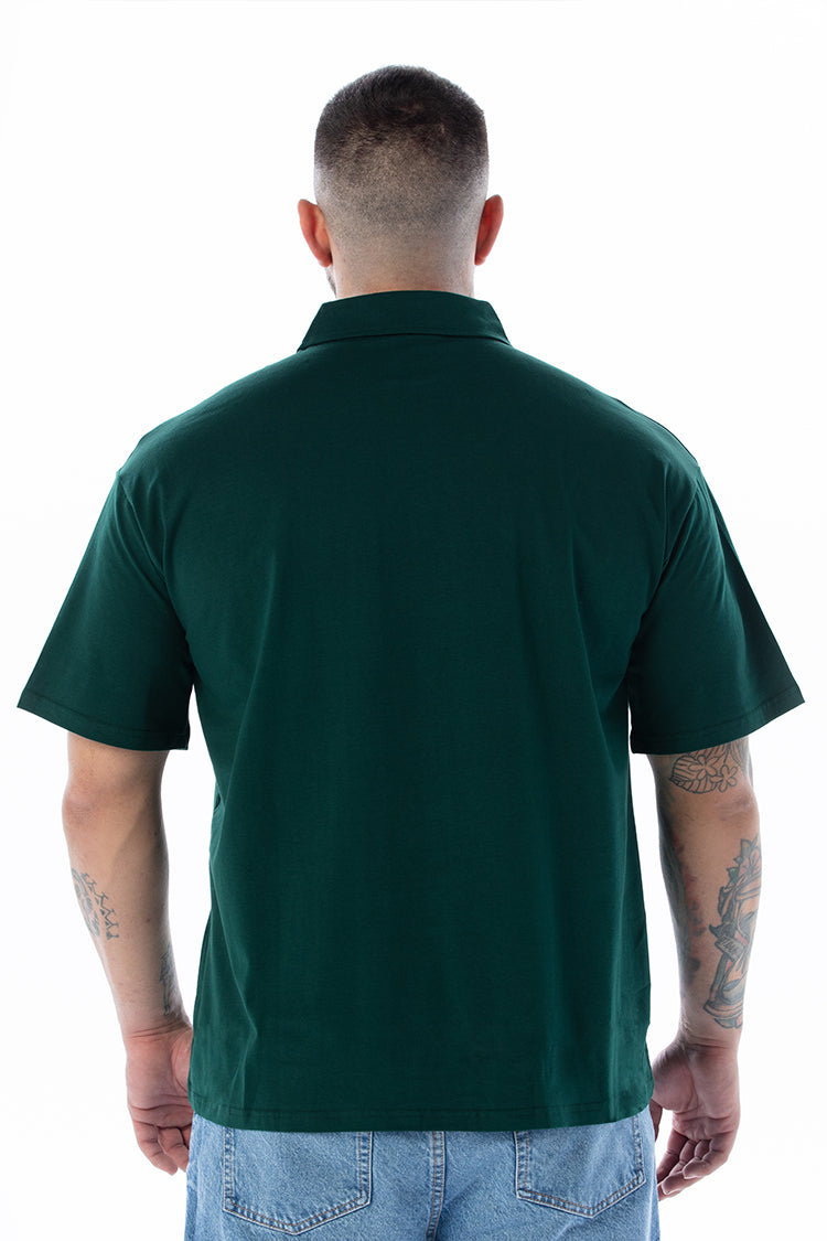 APOLLON Polo Yaka Yeşil T-shirt