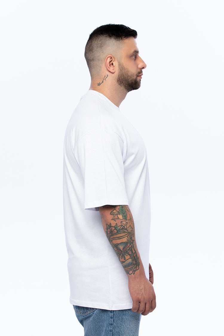 Galaksie Oversize Beyaz T-shirt