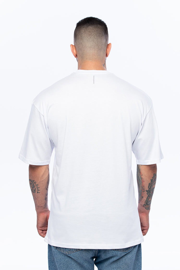 Galaksie Oversize Beyaz T-shirt