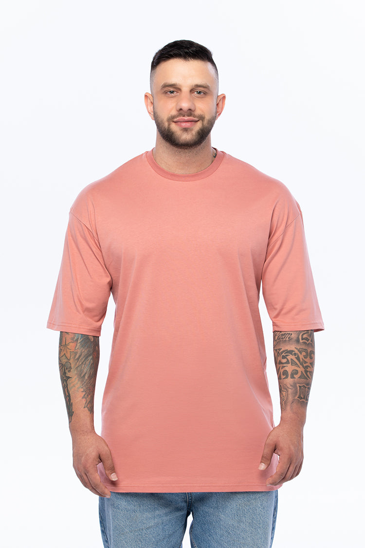 Galaksie Oversize Gül Kurusu  T-shirt