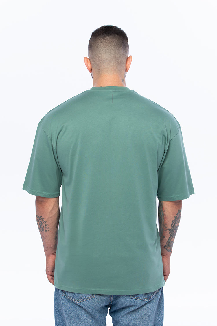 Galaksie Oversize Yeşil T-shirt