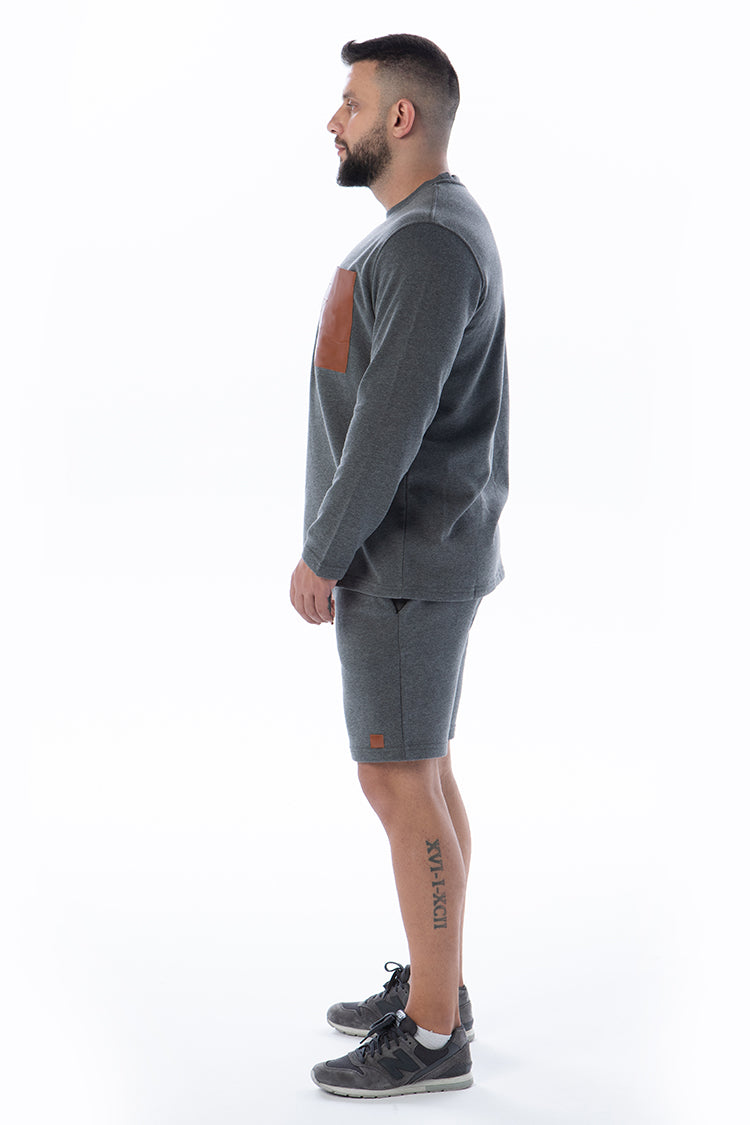 HADES Uzun Kollu Gri Sweatshirt