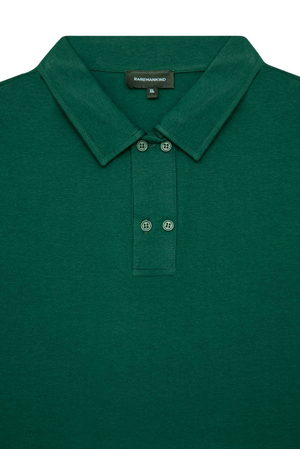 APOLLON Polo Yaka Yeşil T-shirt