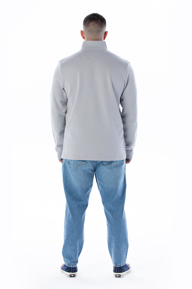 IAPETOS Taş Rengi Yarım Balıkçı Fermuarlı Yaka Sweatshirt