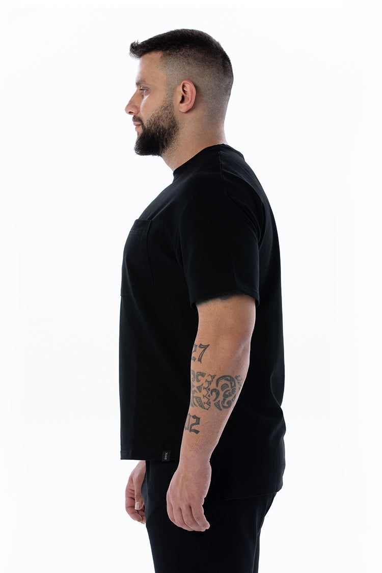 KRONUS Kısa Kollu Siyah T-Shirt