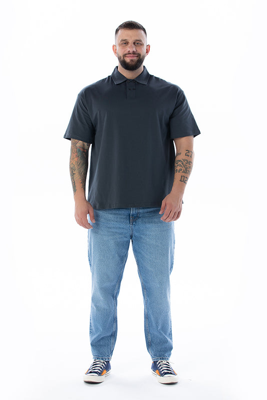 HERAKLES Polo Yaka Füme T-shirt