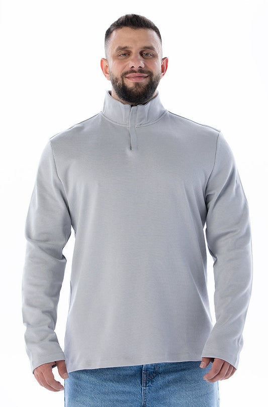 IAPETOS Taş Rengi Yarım Balıkçı Fermuarlı Yaka Sweatshirt