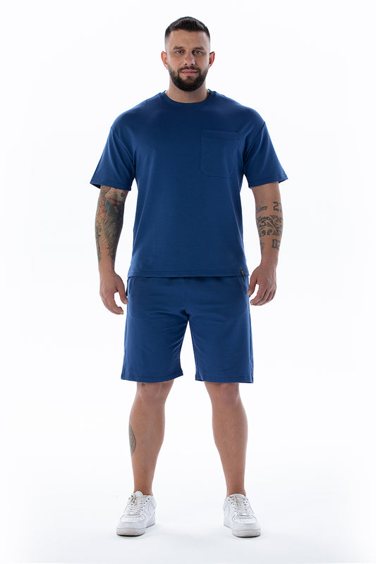 POSEIDON Indigo Mavi Şort Takım